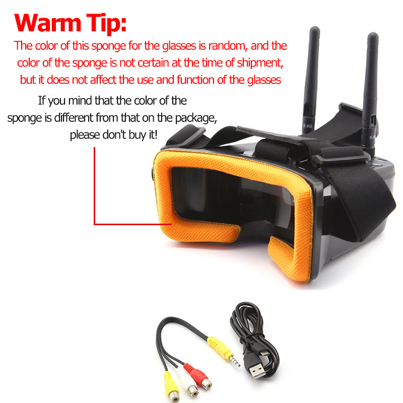 VR009 FPV Video Goggles 3Inch  - огляд і ціна Fpv Drone Antenna